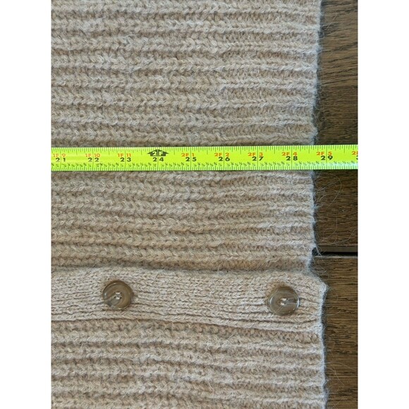 Jenni Kayne Alpaca Blend Oversized Cocoon Cardigan Women’s Sz M Oatmeal Buttons - Picture 12 of 13